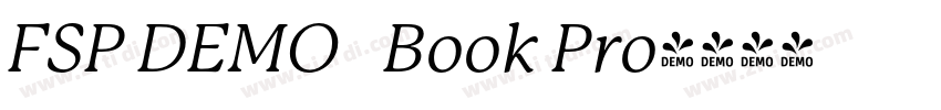 FSP DEMO   Book Pro字体转换